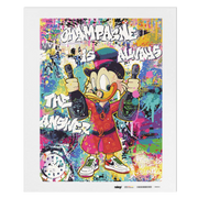 Malen nach Zahlen - Grace-BLN - Pop Art Dagobert – Champagne Is Always The Answer