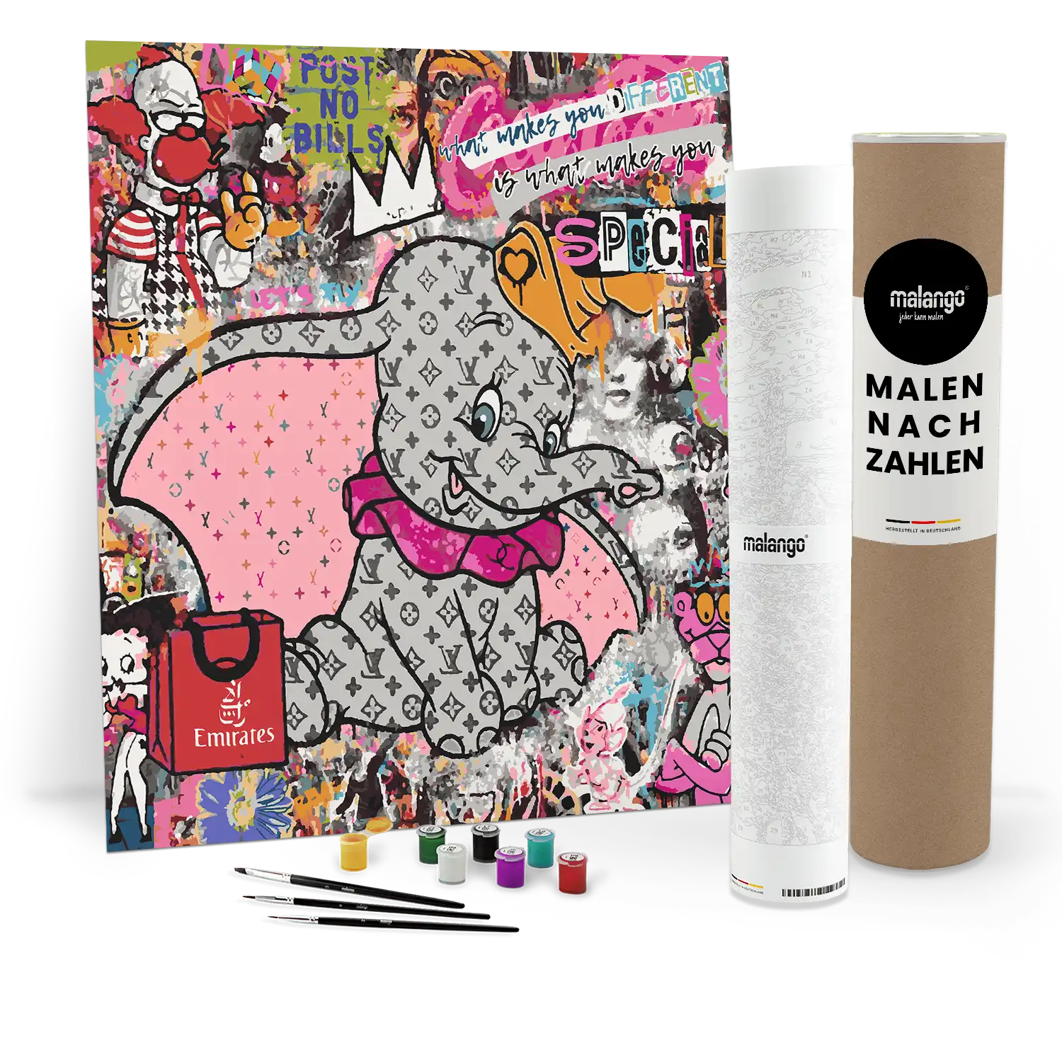 Malen nach Zahlen - Different is Special – Fly High Dumbo