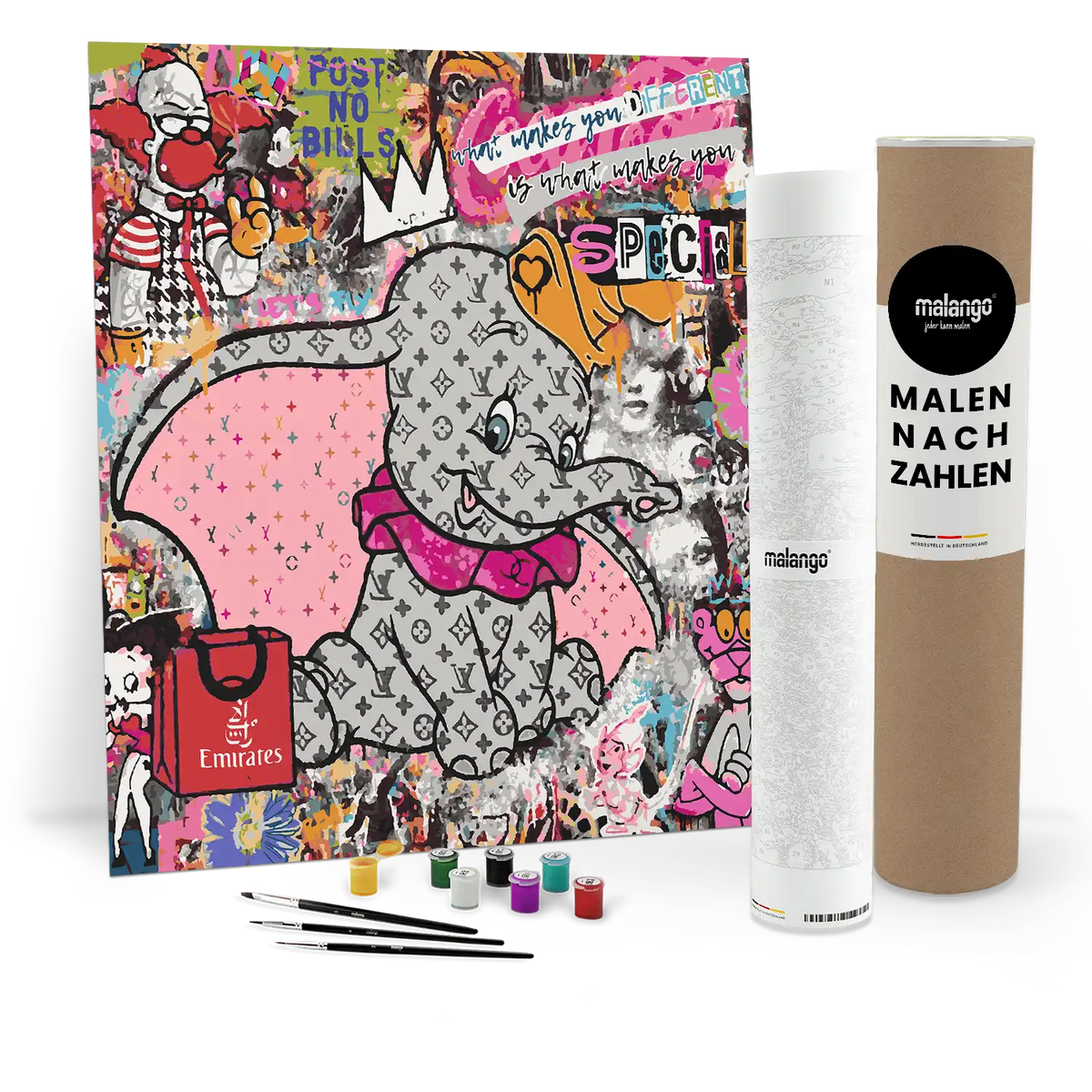 Malen nach Zahlen - Different is Special – Fly High Dumbo