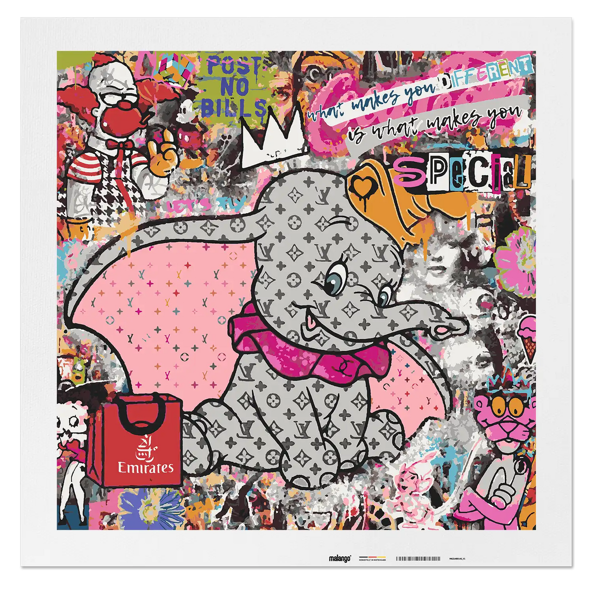 Malen nach Zahlen - Different is Special – Fly High Dumbo