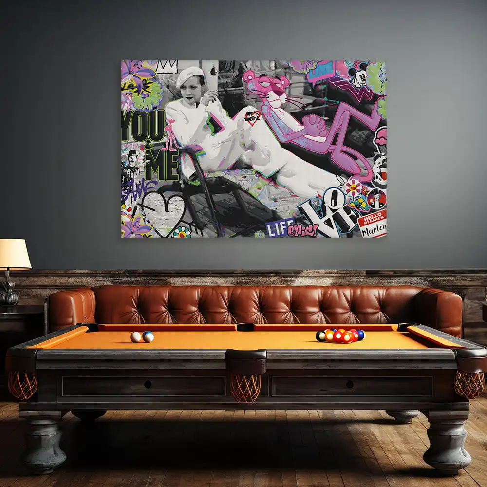 Malen nach Zahlen - Marlene & Pink Panther – Life Is Beautiful With You & Me