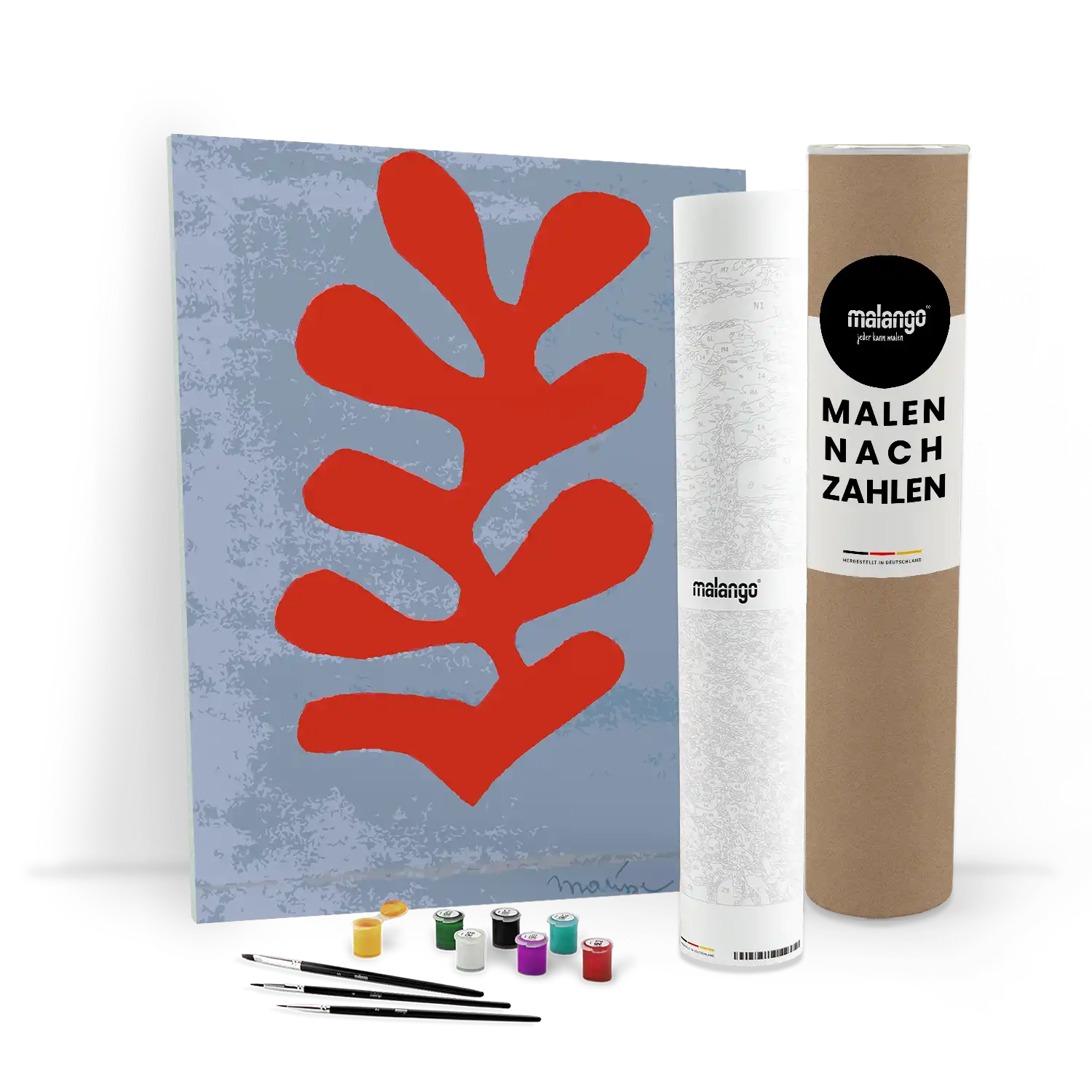 Malen nach Zahlen - Rote Alge vor blauem Himmel - Henri Matisse