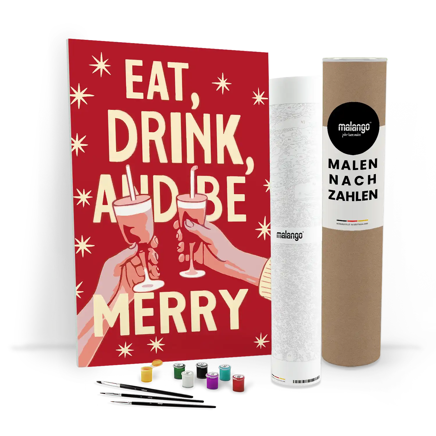 Malen nach Zahlen - Eat, Drink an be Merry