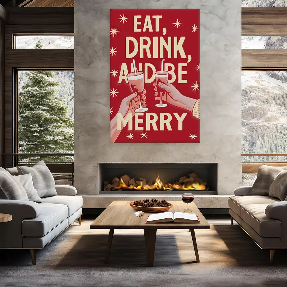 Malen nach Zahlen - Eat, Drink an be Merry