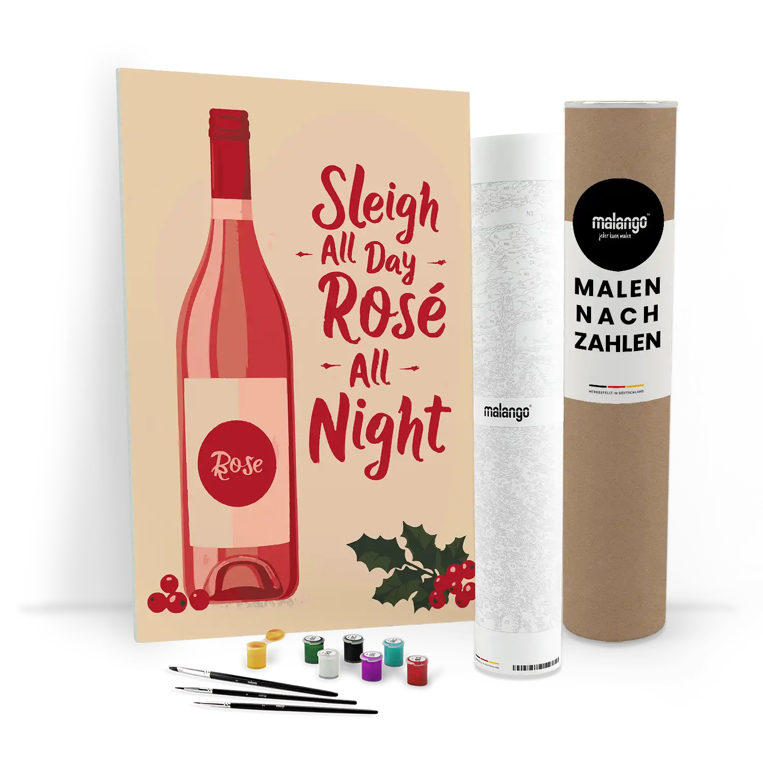 Malen nach Zahlen - Sleigh all Day, Rosé all Night