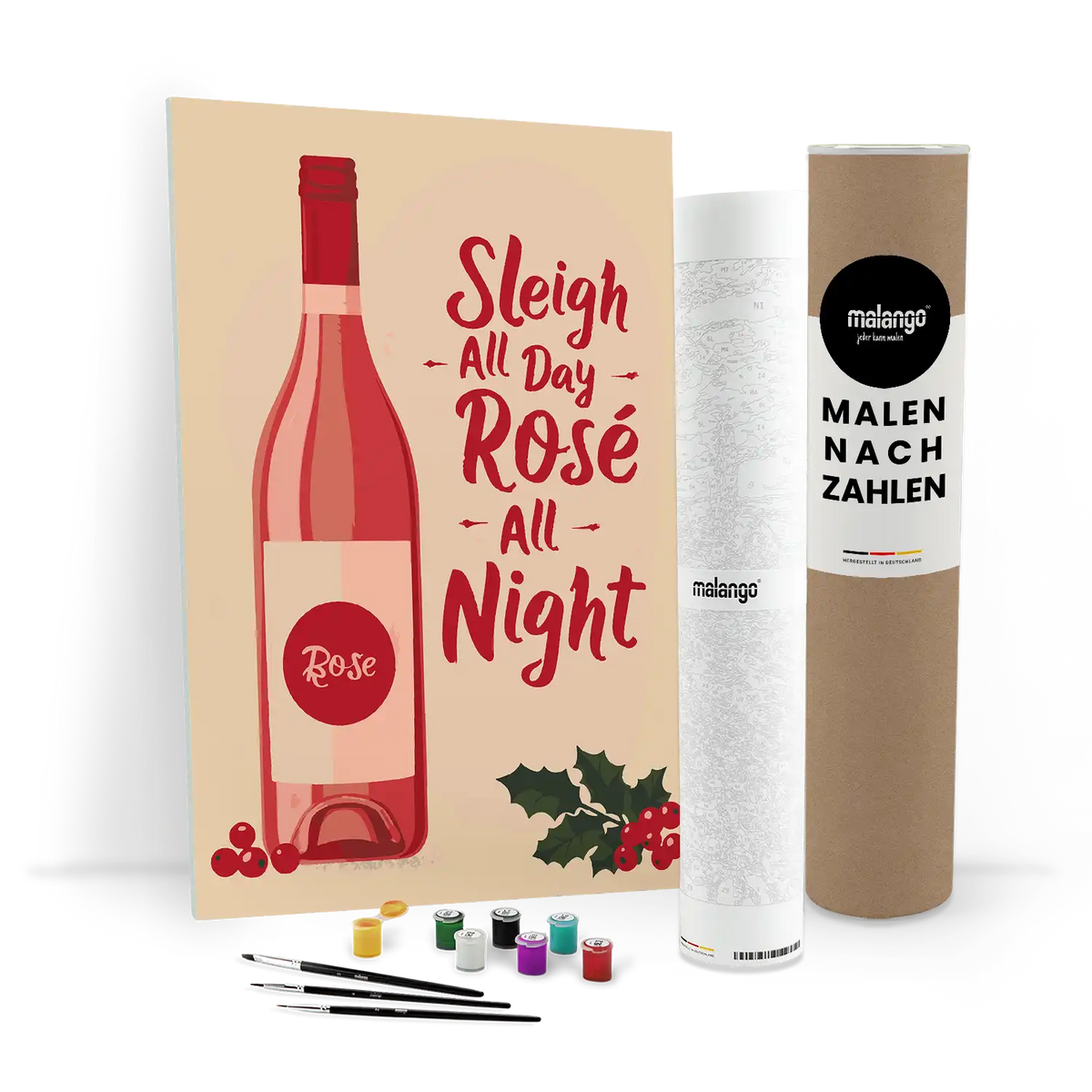 Malen nach Zahlen - Sleigh all Day, Rosé all Night