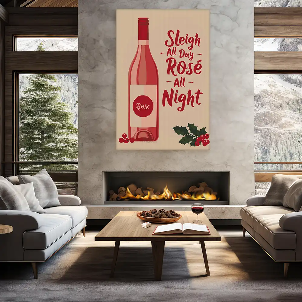 Malen nach Zahlen - Sleigh all Day, Rosé all Night