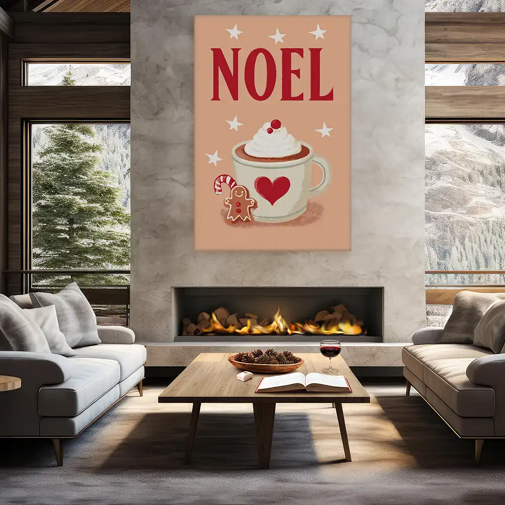 Malen nach Zahlen - Weihnachtlicher Kakaogenuss