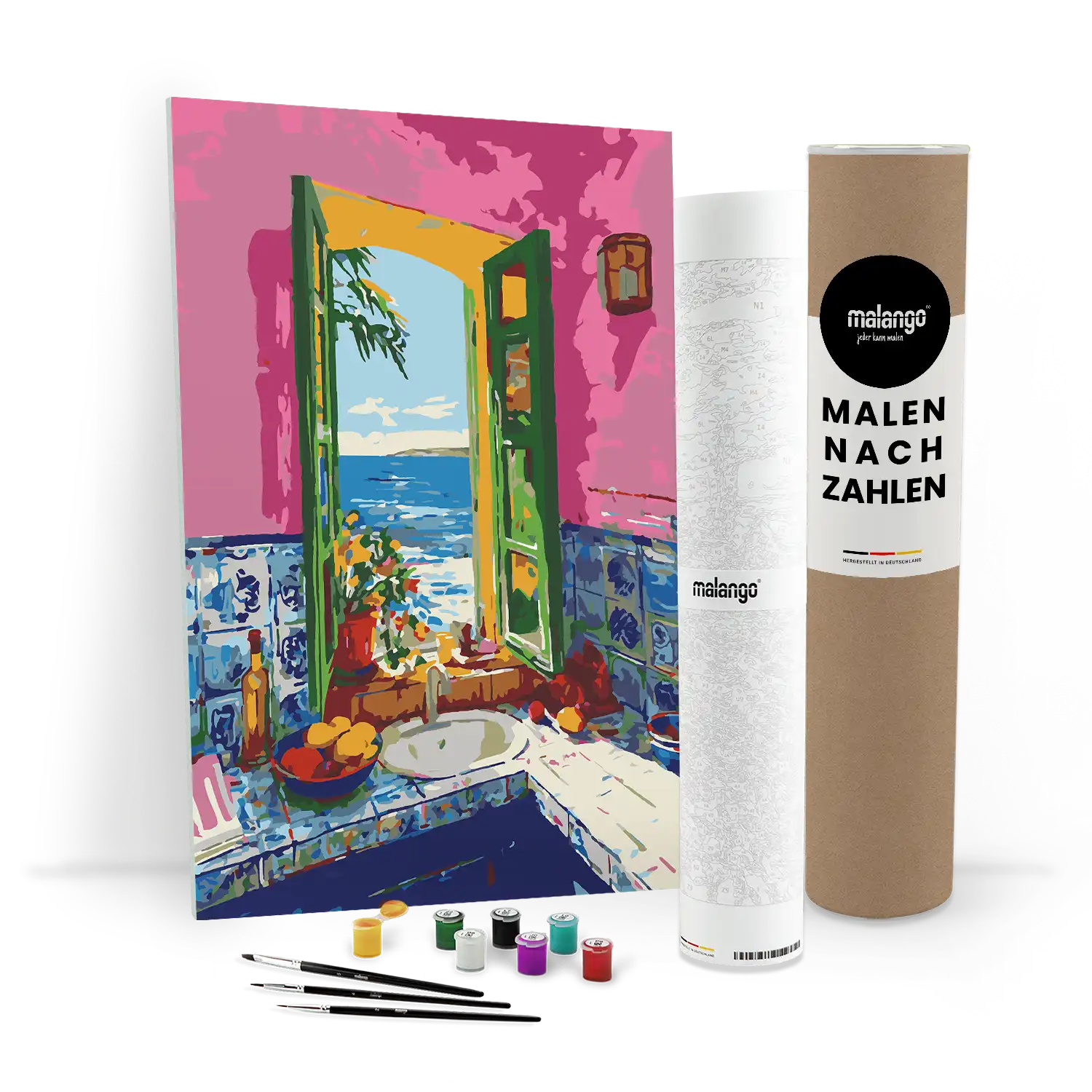 Malen nach Zahlen - Blick aus der Küche in Malaga - Matisse inspired