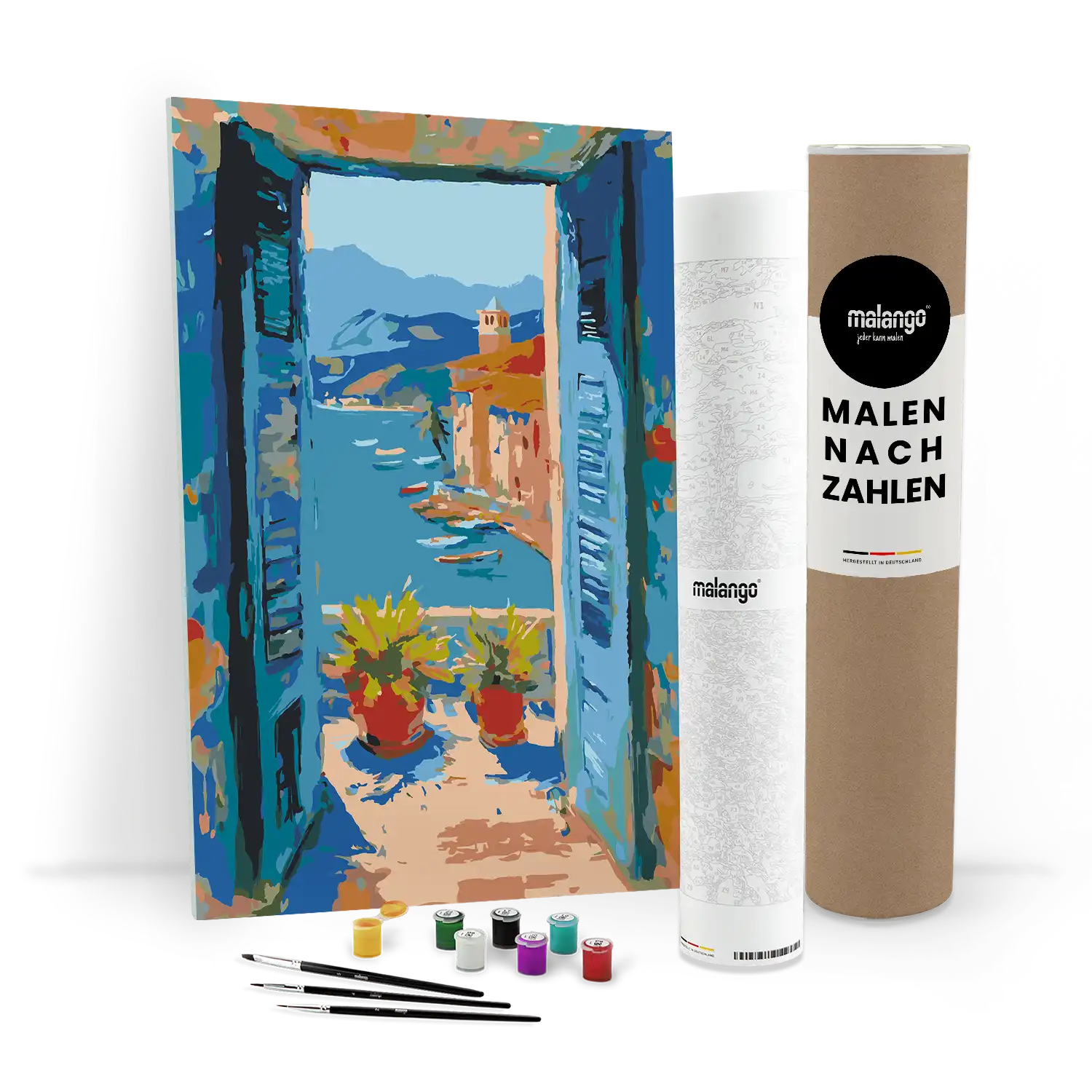 Malen nach Zahlen - Fenster nach Villefranche-sur-Mer - Matisse inspired - Martino Martello
