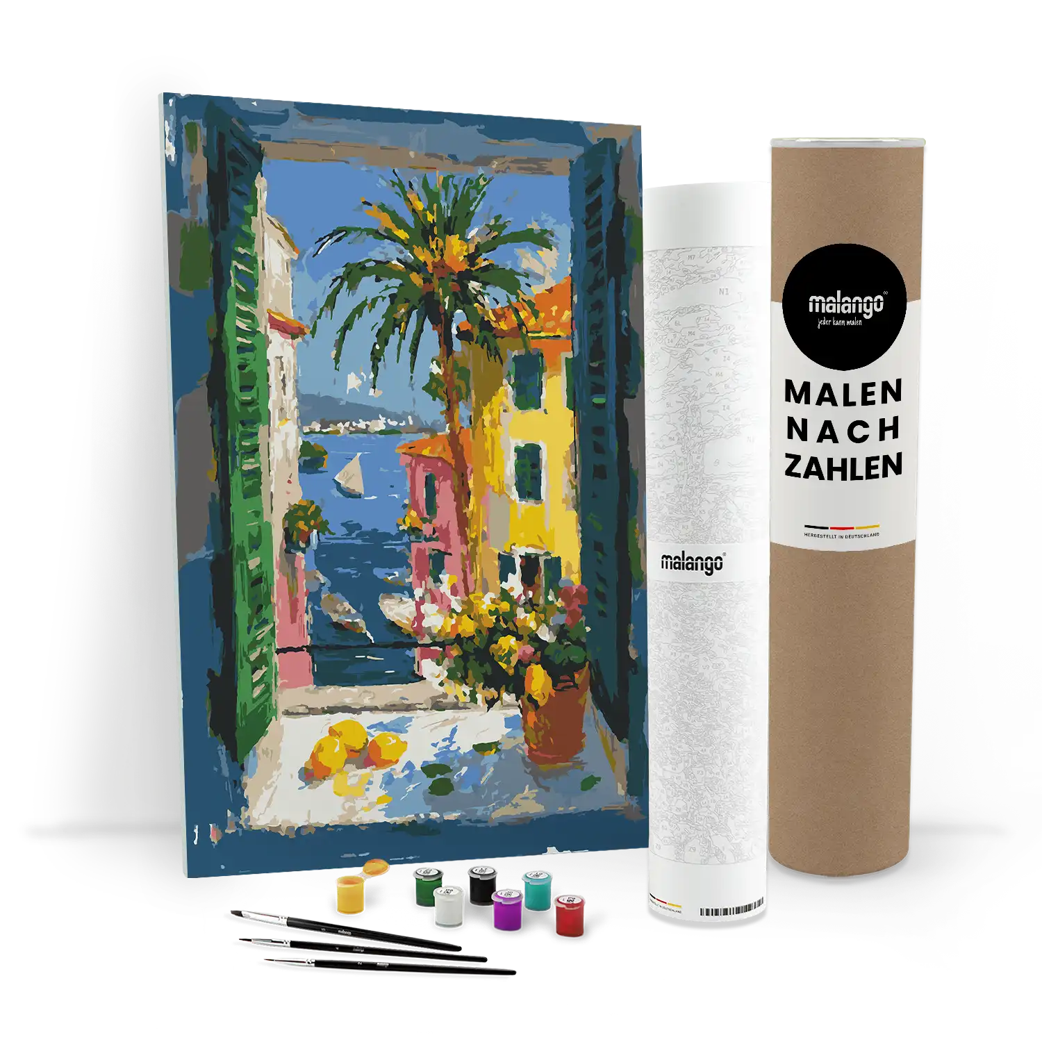 Malen nach Zahlen - Fensterblick auf Portofino - Matisse inspired