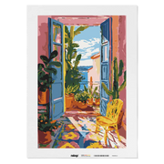 Malen nach Zahlen - Sommerbalkon von Nerja - Matisse inspired