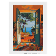 Malen nach Zahlen - Sommerblick über die Bucht von Menton - Matisse inspired