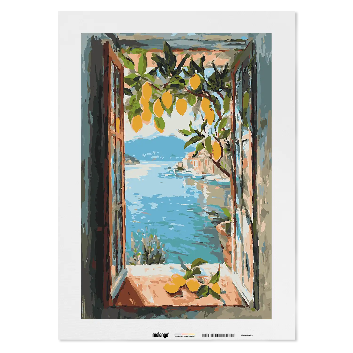 Malen nach Zahlen - Zitronenfenster von Limone sul Garda - Matisse inspired