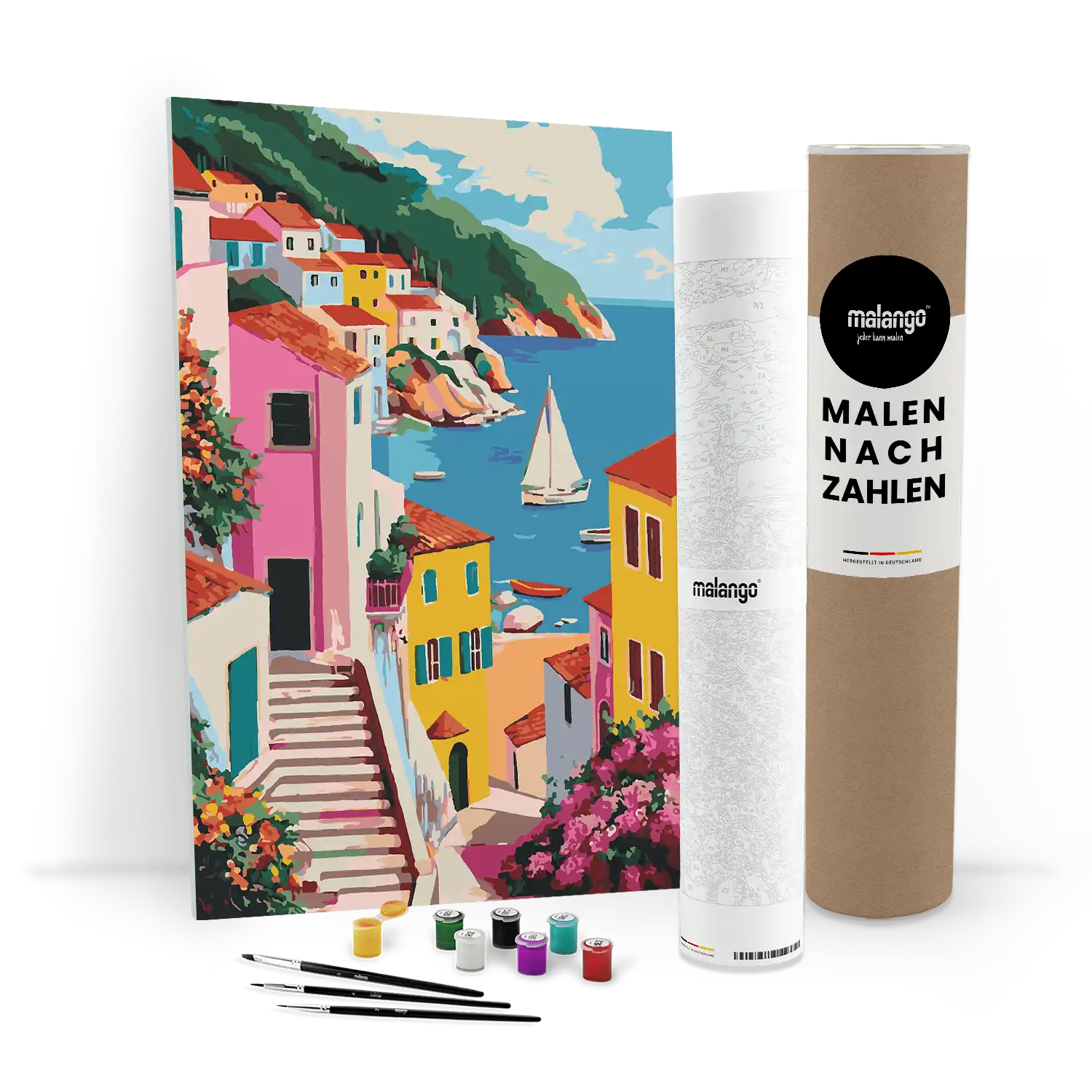 Malen nach Zahlen - Die bunten Klippen von Riomaggiore