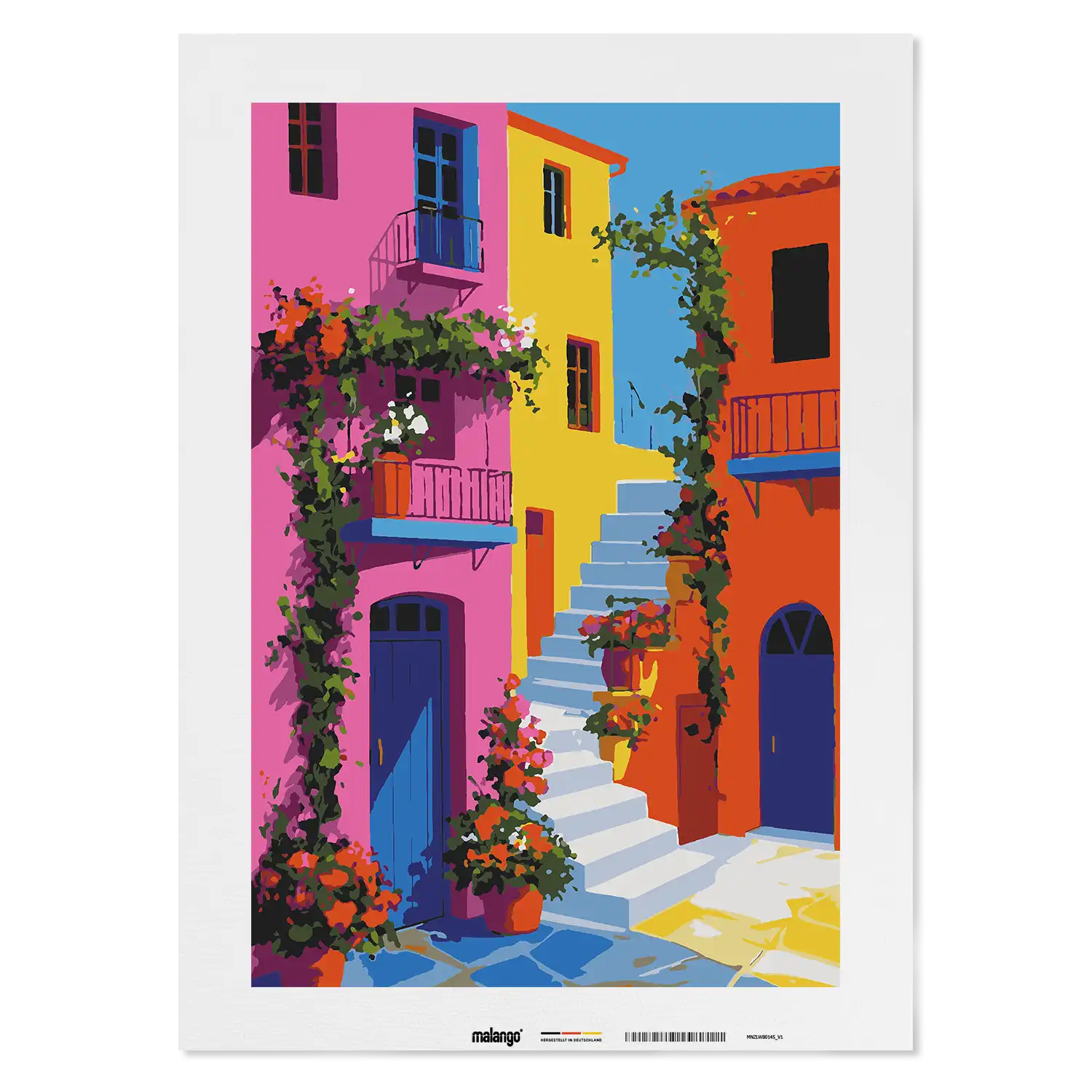 Malen nach Zahlen - Die Gassen von Villajoyosa