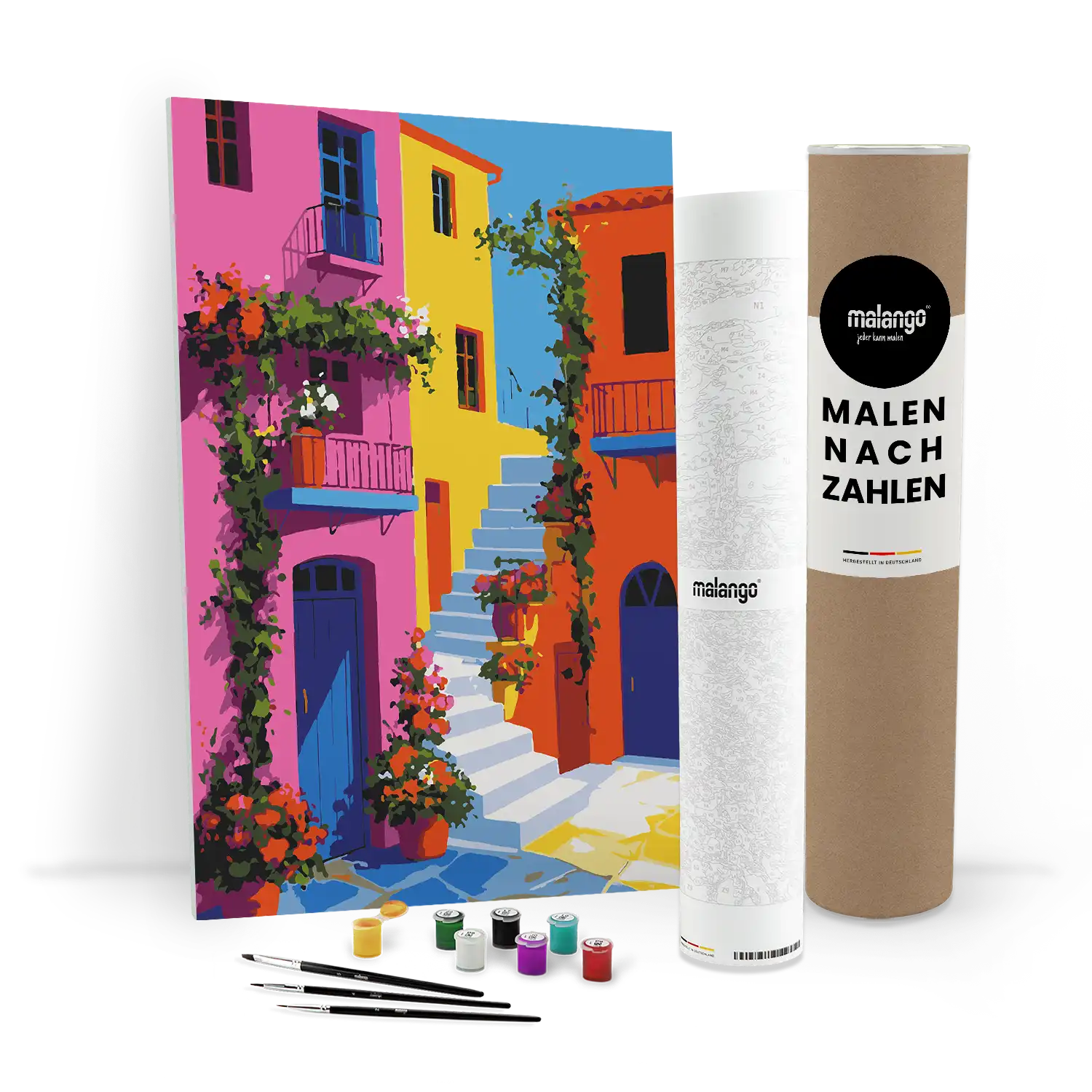 Malen nach Zahlen - Die Gassen von Villajoyosa - Martino Martello