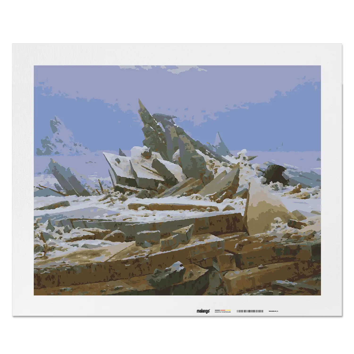 Malen nach Zahlen - Das Eismeer 1823-1824 - Caspar David Friedrich