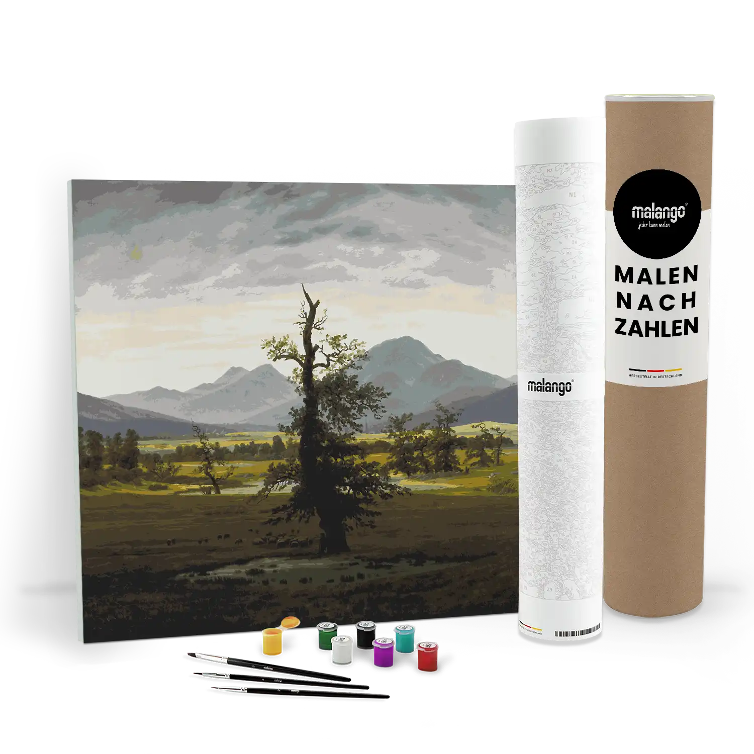 Malen nach Zahlen - Der einsame Baum 1822 - Caspar David Friedrich