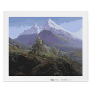 Malen nach Zahlen - Der Watzmann 1824-1825 - Caspar David Friedrich