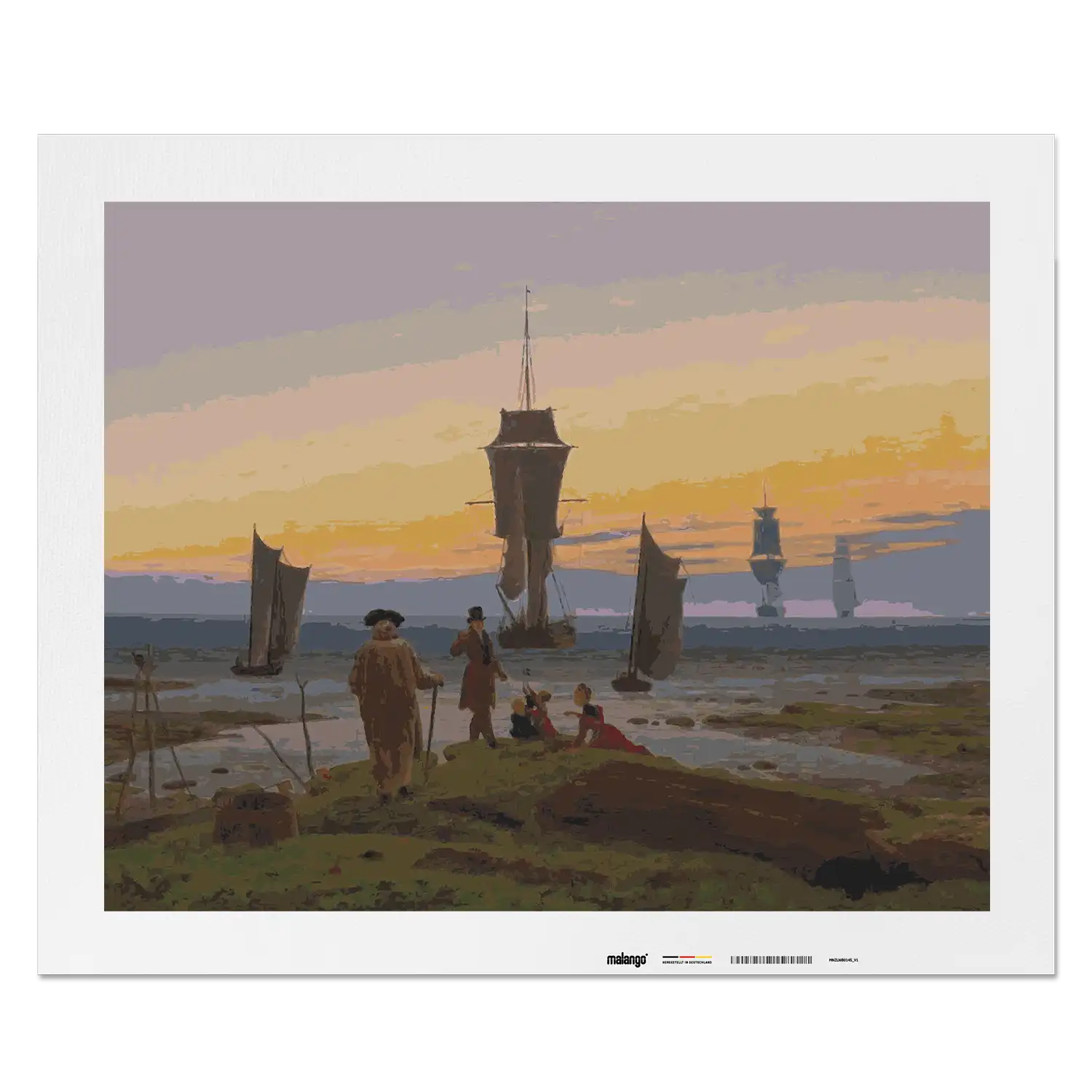 Malen nach Zahlen - Die Lebensstufen 1835 - Caspar David Friedrich