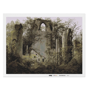 Malen nach Zahlen - Klosterruine Eldena bei Greifswald 1824-1825 - Caspar David Friedrich