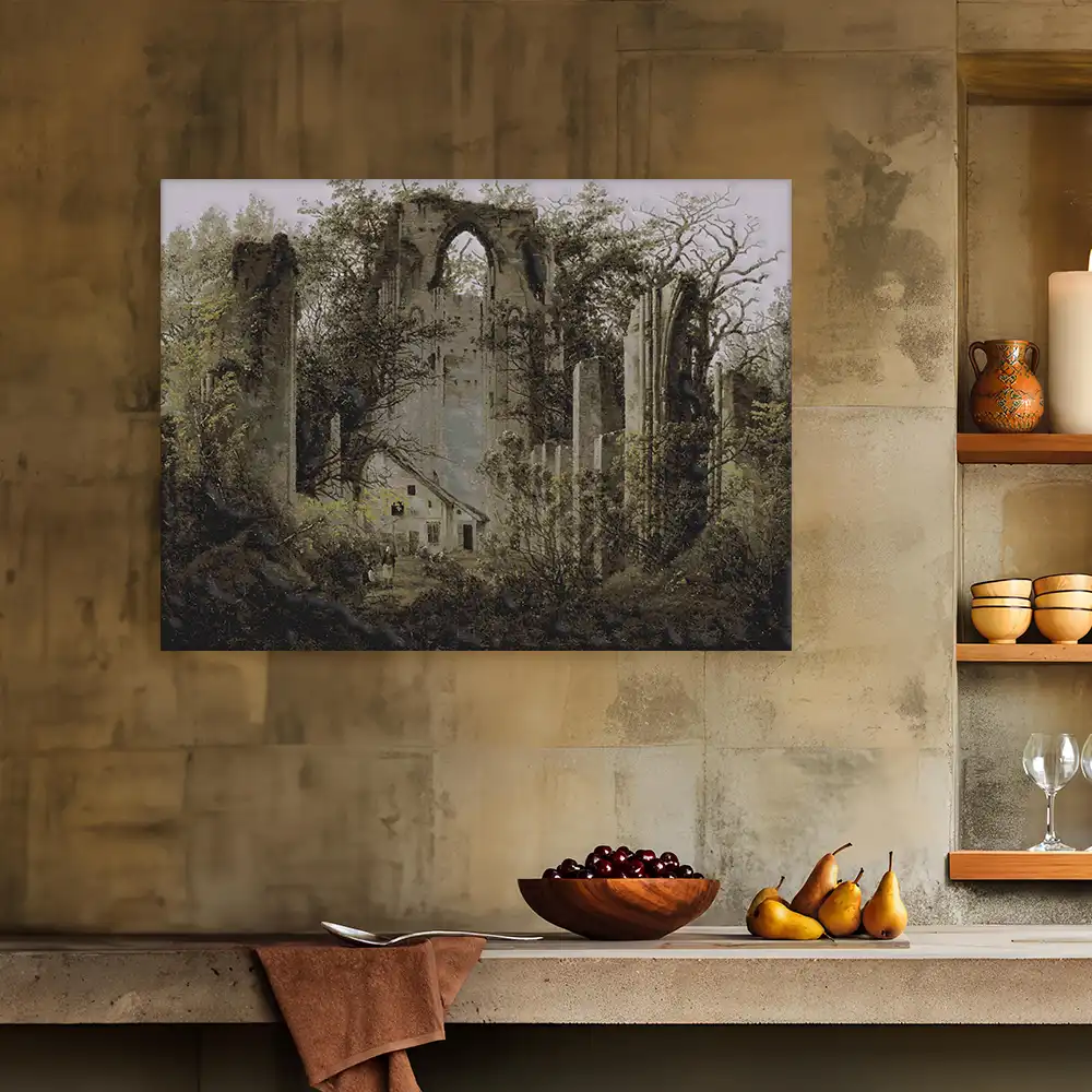 Malen nach Zahlen - Klosterruine Eldena bei Greifswald 1824-1825 - Caspar David Friedrich