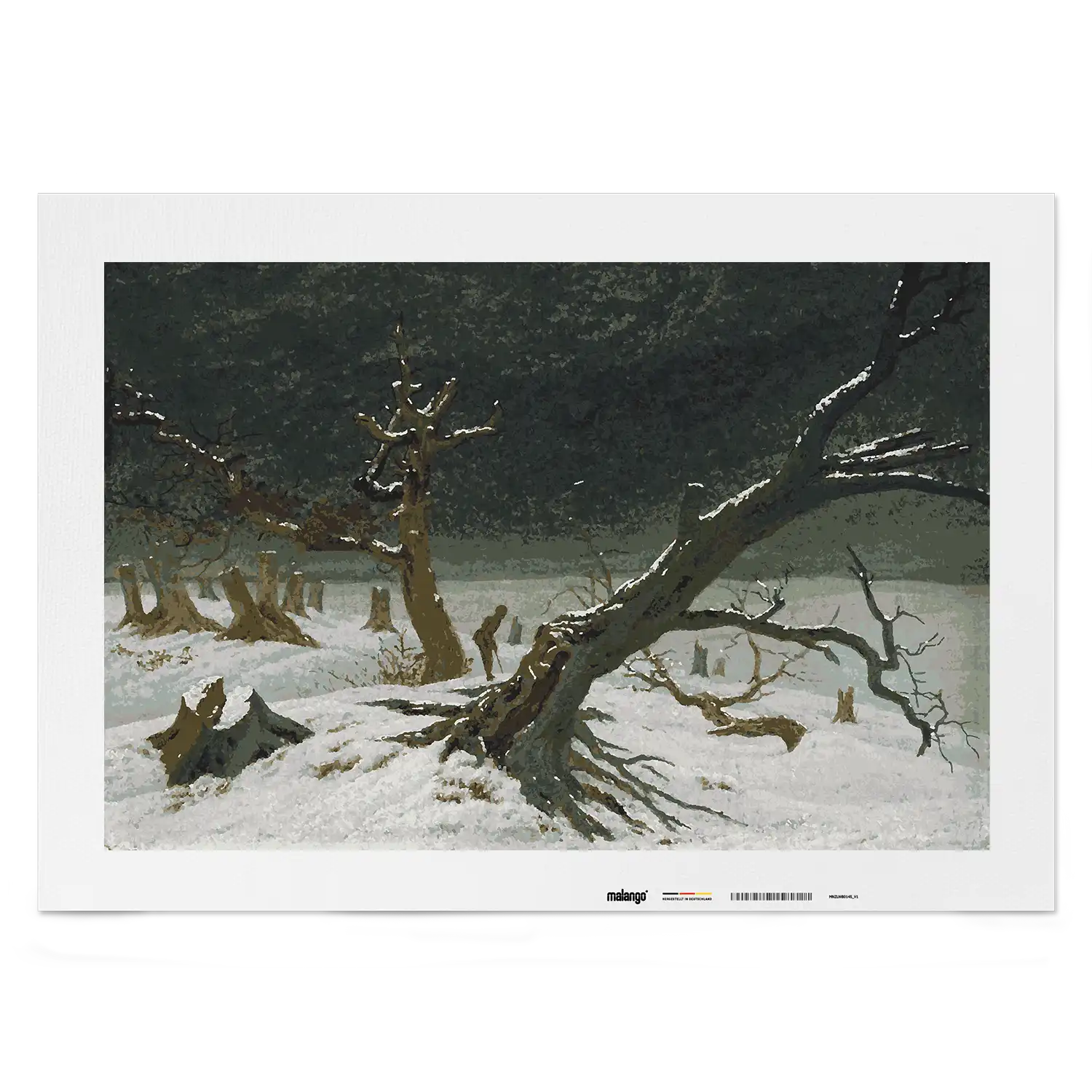 Malen nach Zahlen - Winterlandschaft 1811 - Caspar David Friedrich