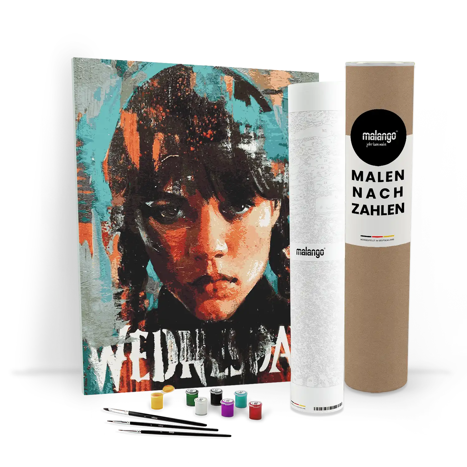 Malen nach Zahlen - Wednesday Addams - Zinksy