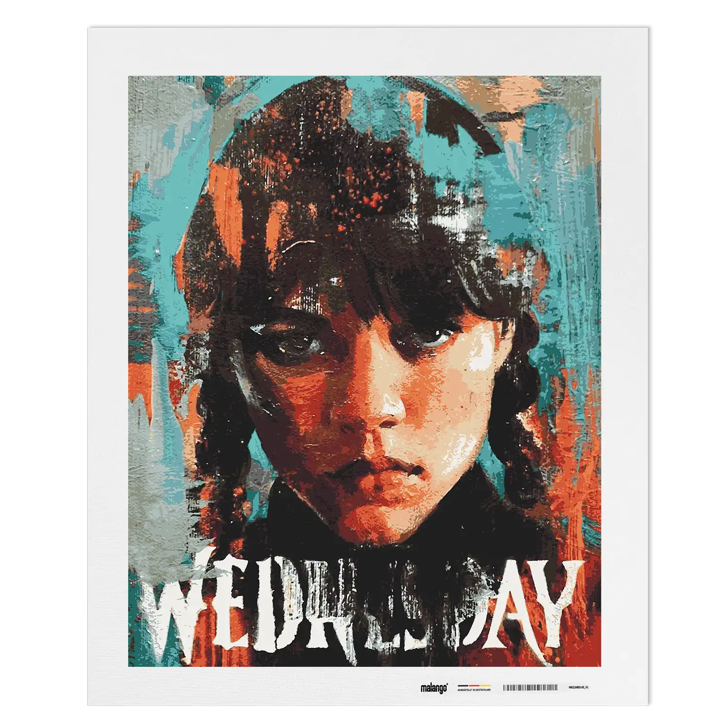 Malen nach Zahlen - Wednesday Addams - Zinksy