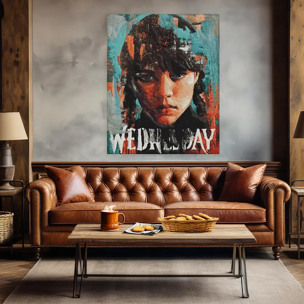 Malen nach Zahlen - Wednesday Addams - Zinksy