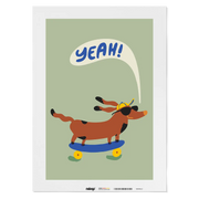 Malen nach Zahlen - Cool Dog On Skateboard - Raissa Oltmanns