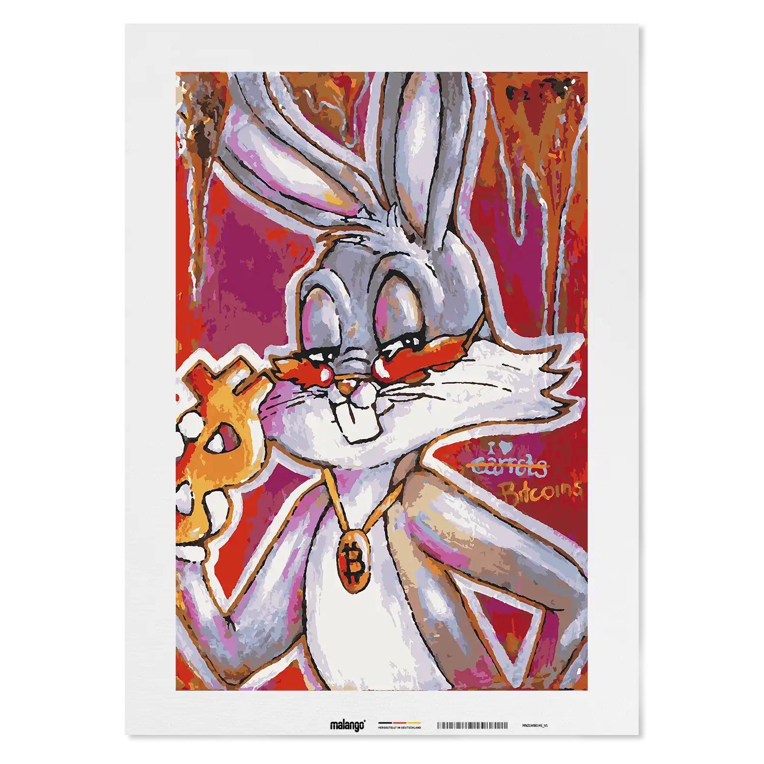 Malen nach Zahlen - Bitcoin Bunny - Julia Hirschfeld