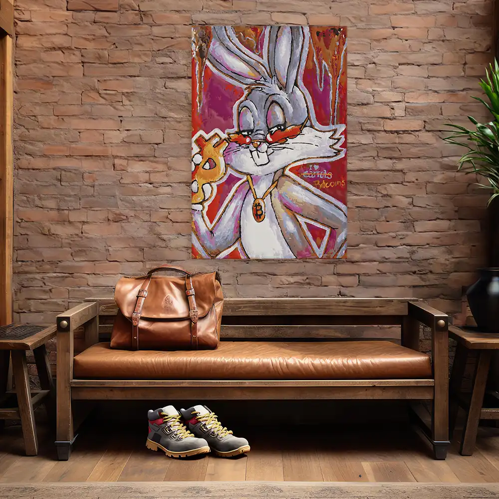 Malen nach Zahlen - Bitcoin Bunny - Julia Hirschfeld