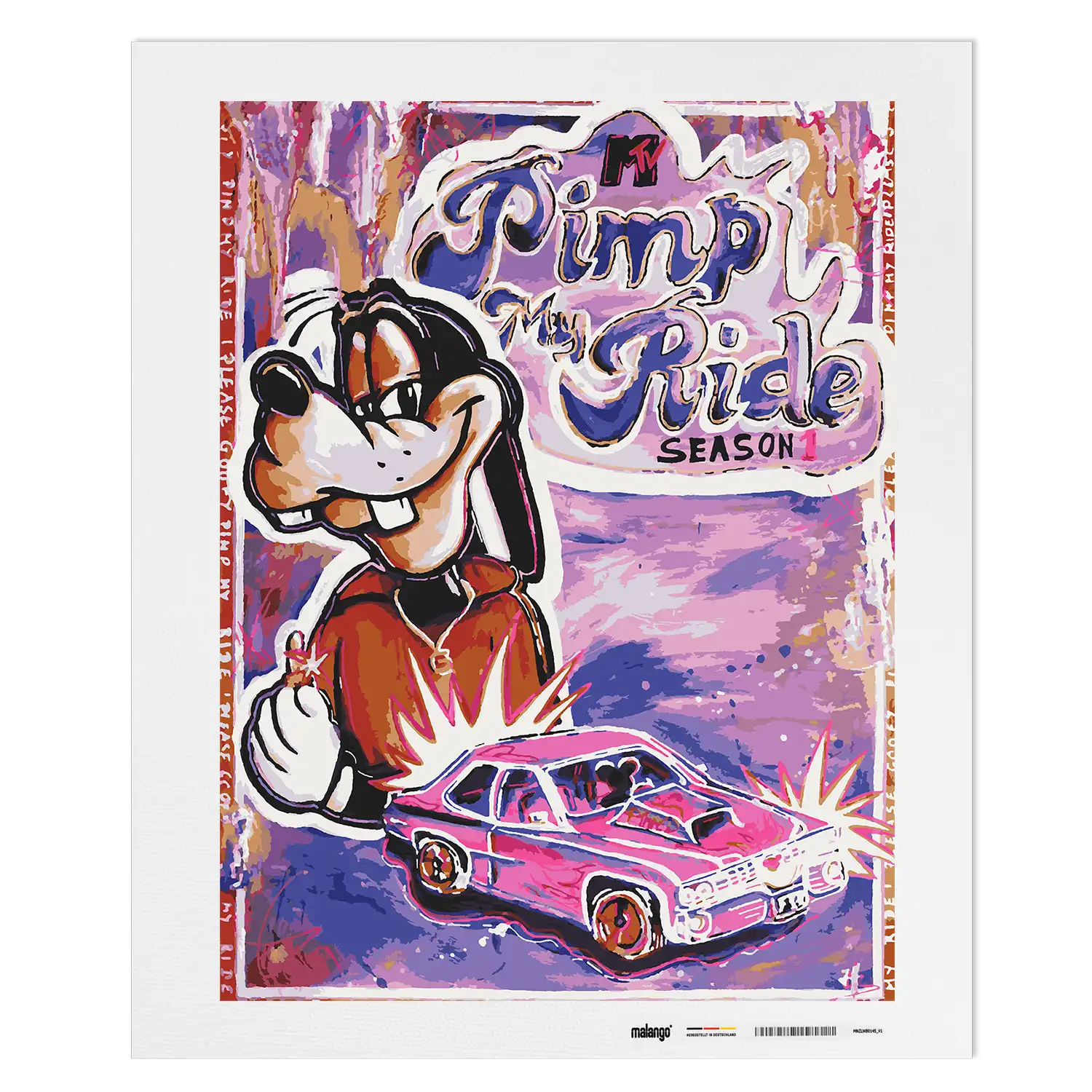 Malen nach Zahlen - Goofy Pimp my Ride - Julia Hirschfeld
