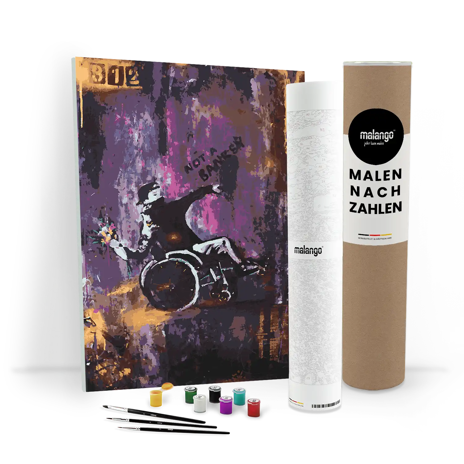 Malen nach Zahlen - Not a Banksy Wheelchair Edition - Julia Hirschfeld