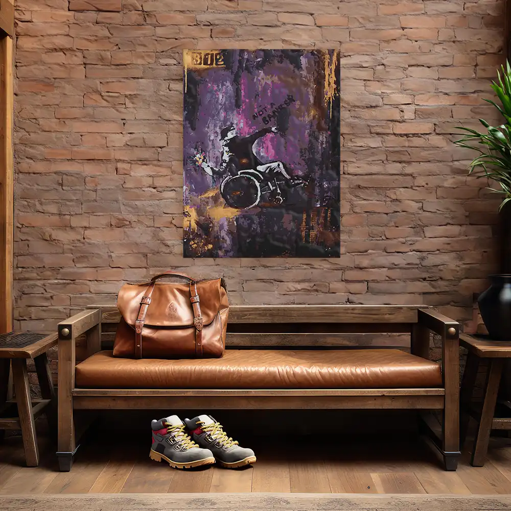 Malen nach Zahlen - Not a Banksy Wheelchair Edition - Julia Hirschfeld