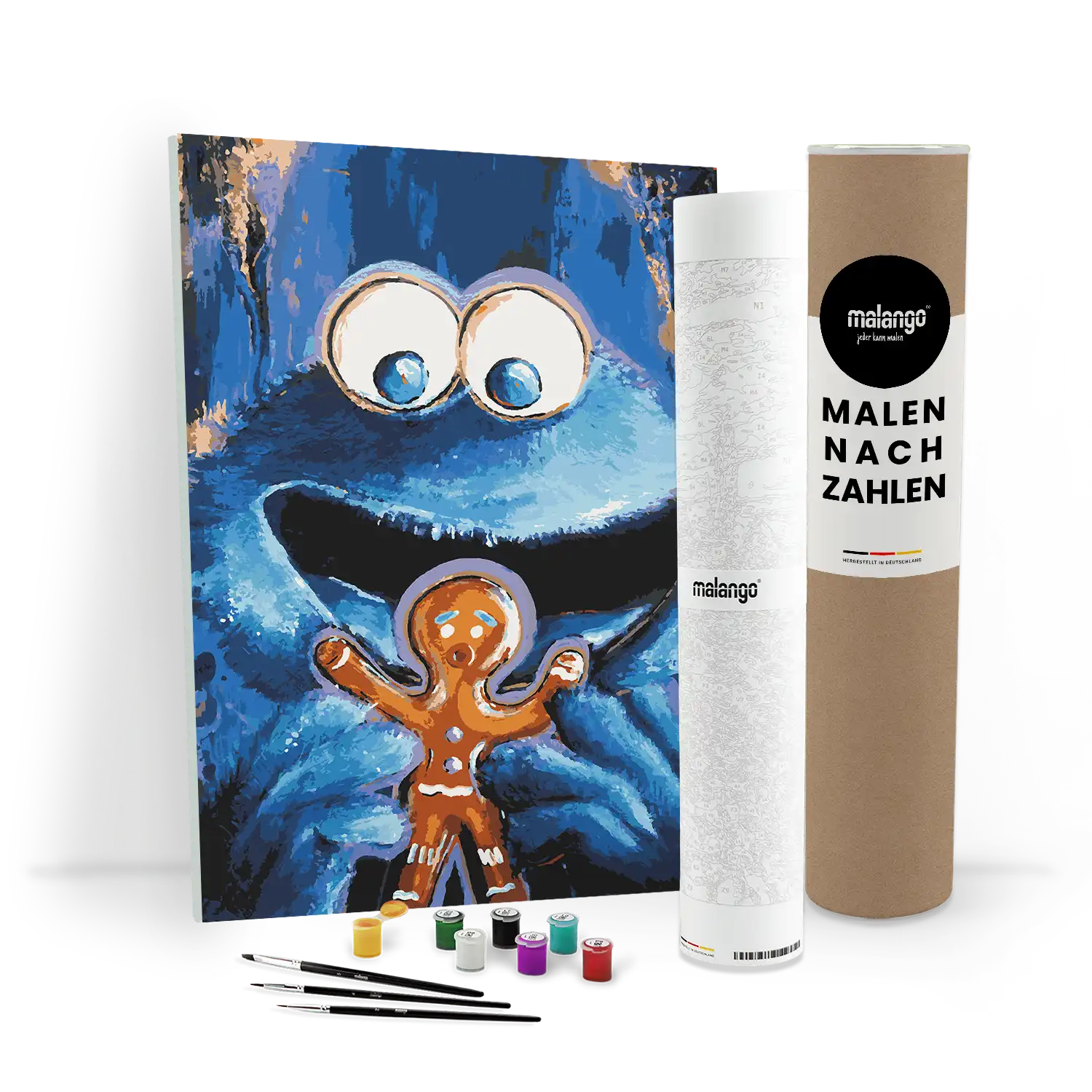 Malen nach Zahlen - Krümmelmonster - Julia Hirschfeld