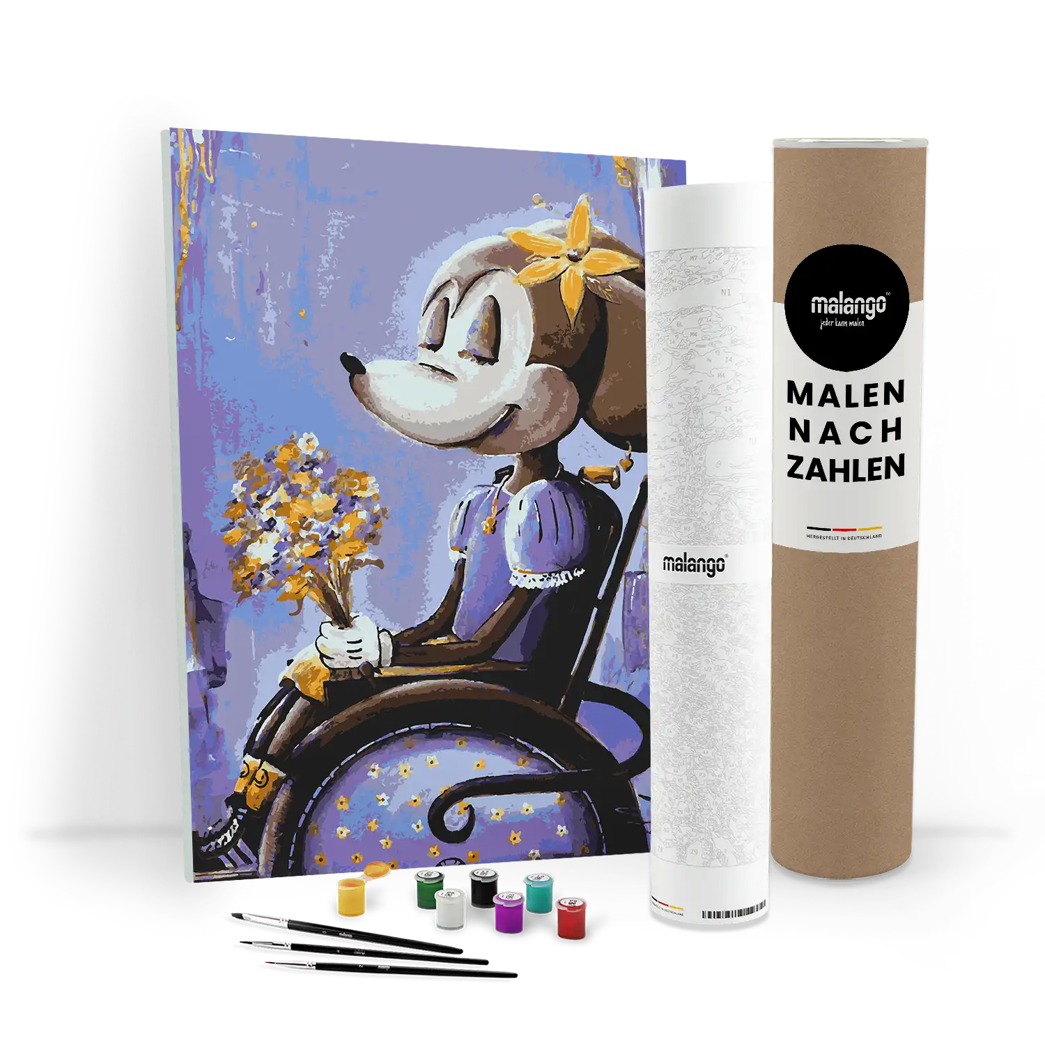 Malen nach Zahlen - Minnie Maus Rollstuhl - Julia Hirschfeld