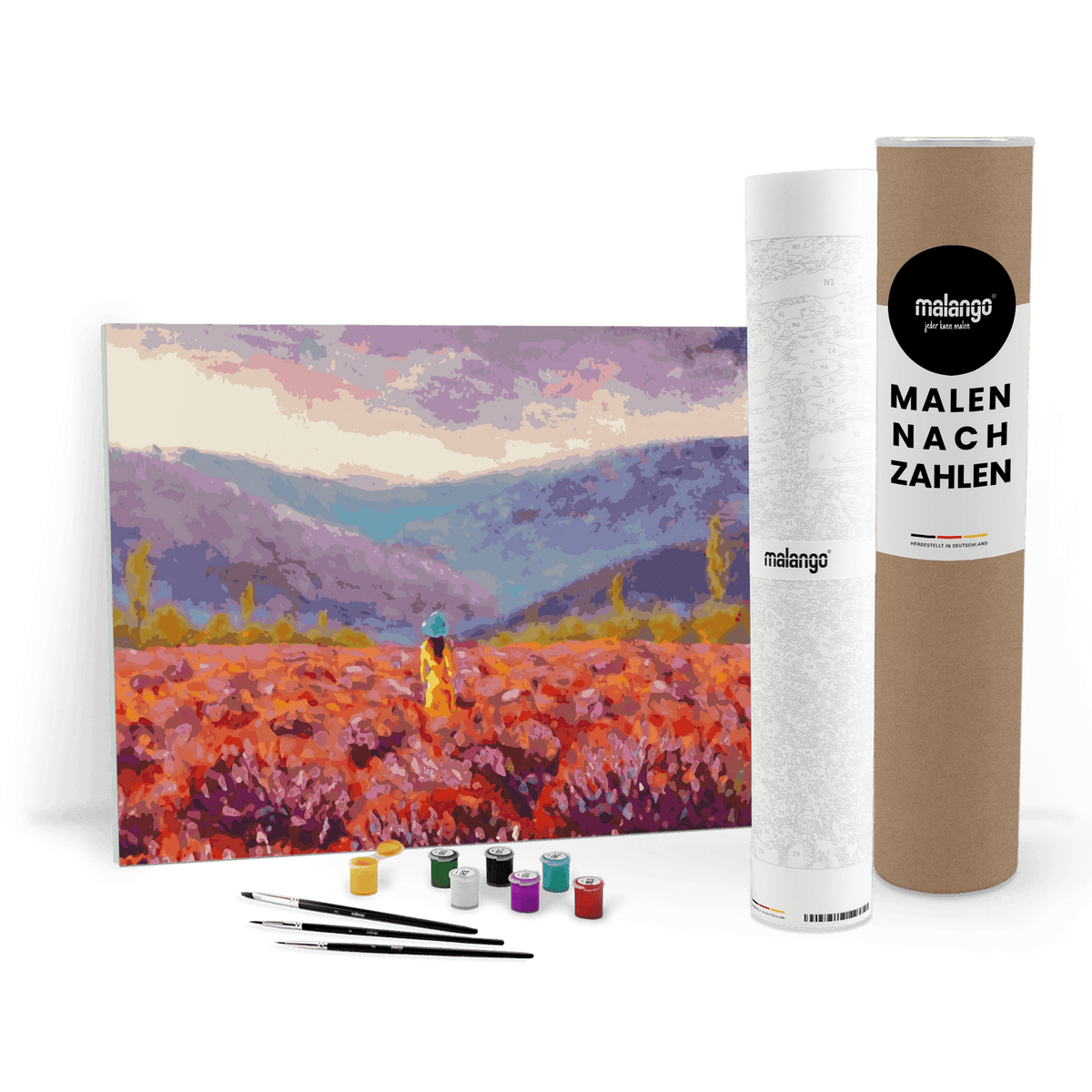 Malen nach Zahlen - Blumen Landschaft No. 1