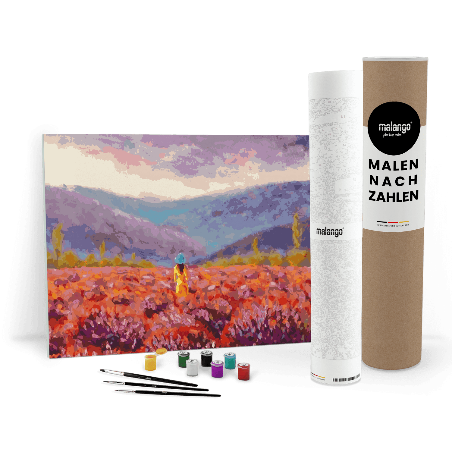 Malen nach Zahlen - Blumen Landschaft No. 1