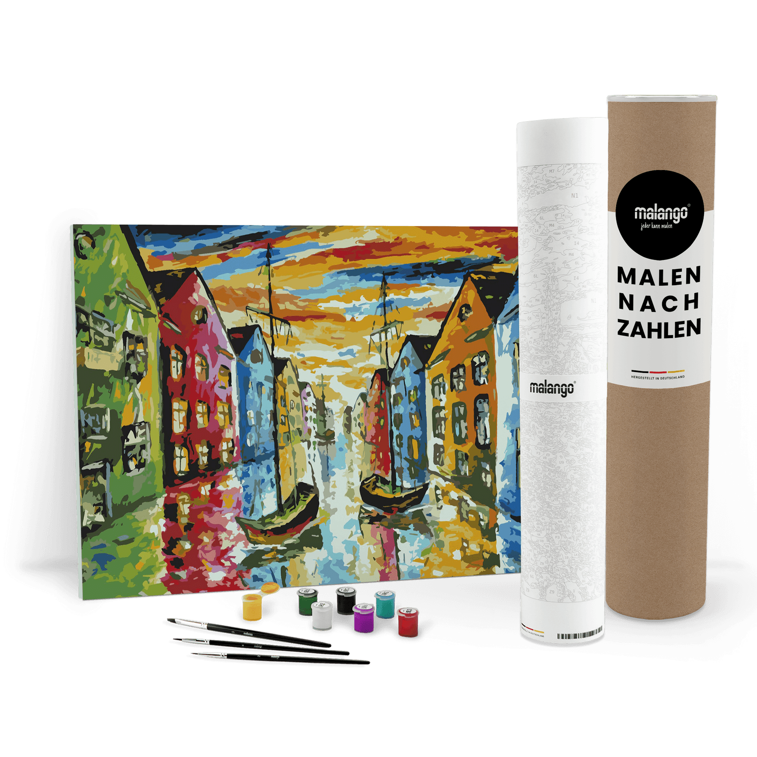 Malen nach Zahlen - Amsterdam farbenfroh