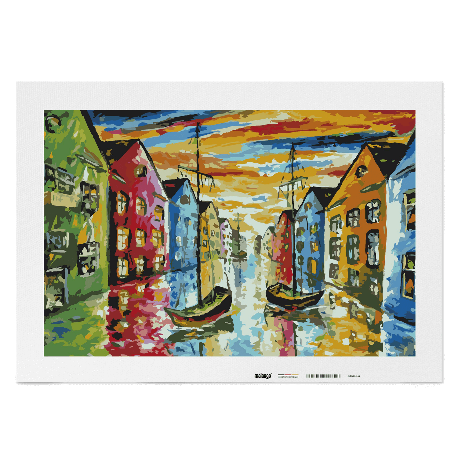 Malen nach Zahlen - Amsterdam farbenfroh