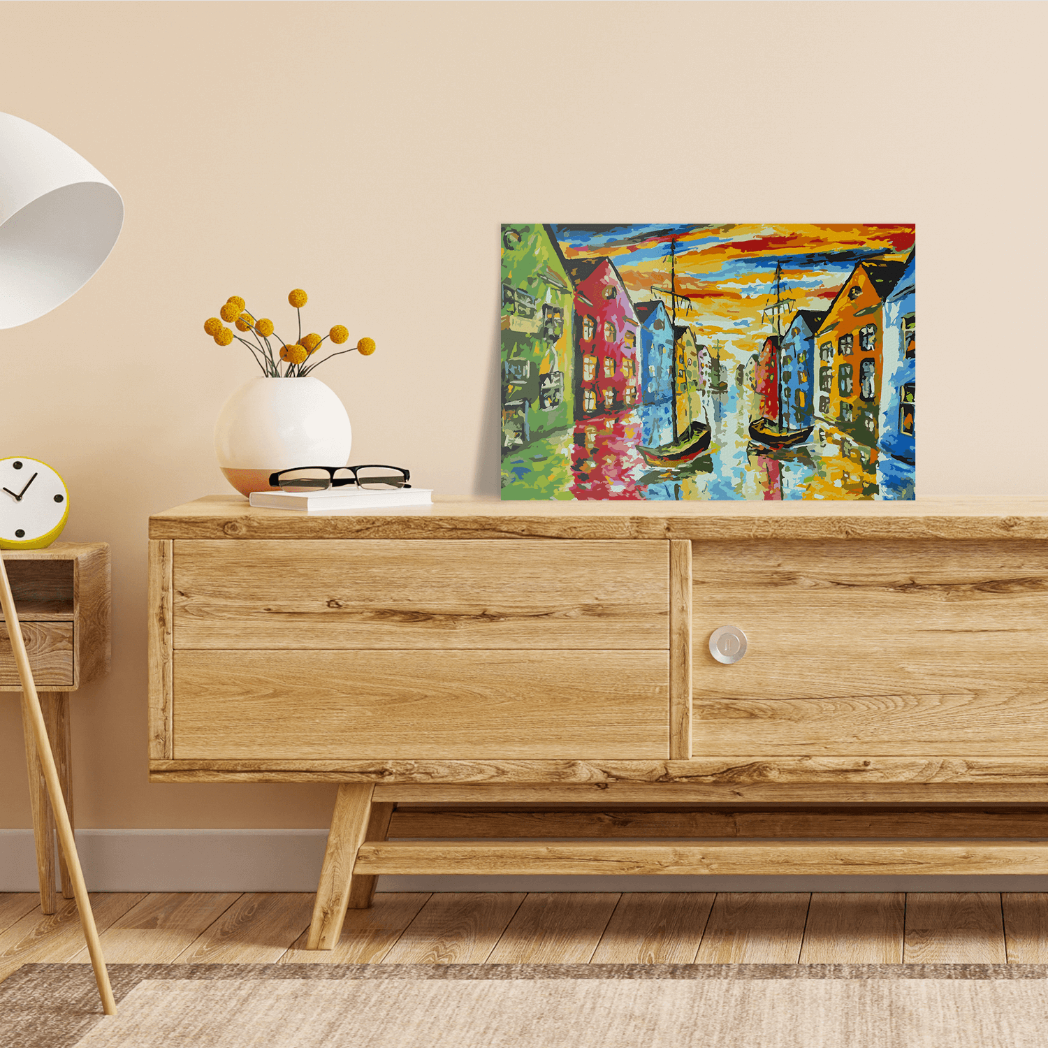 Malen nach Zahlen - Amsterdam farbenfroh