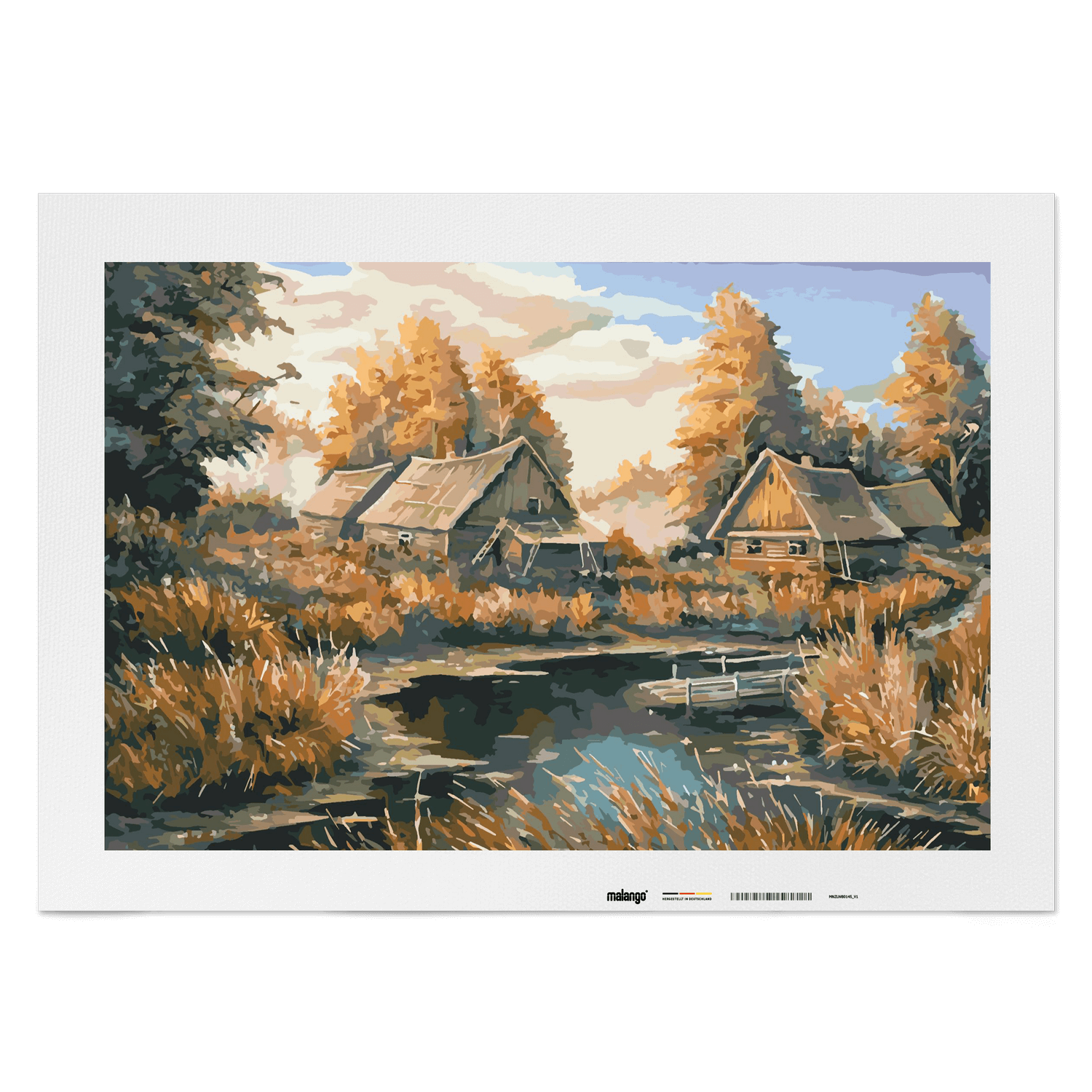 Malen nach Zahlen - Landschaft am Fluss