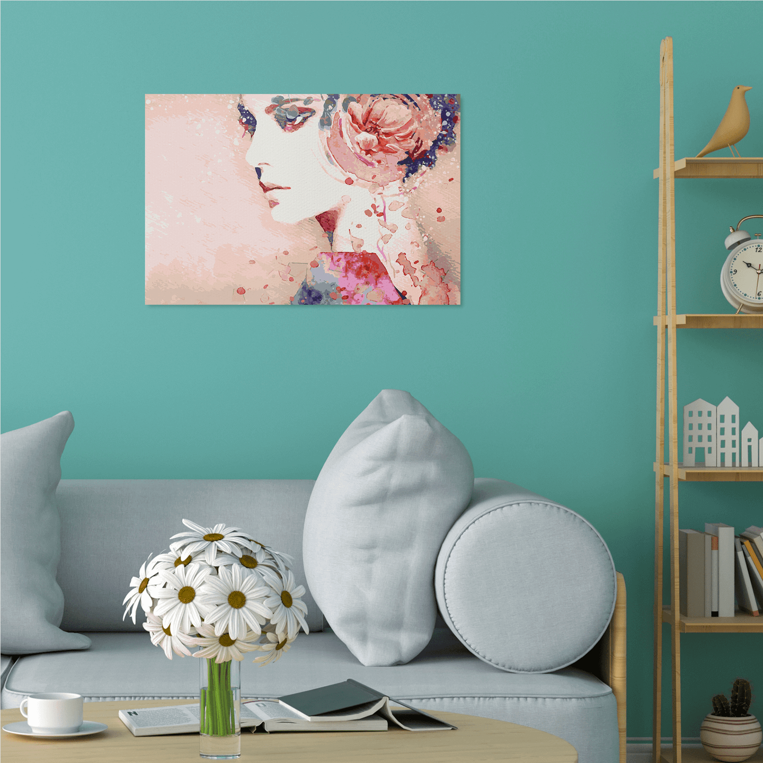 Malen nach Zahlen - Frau 