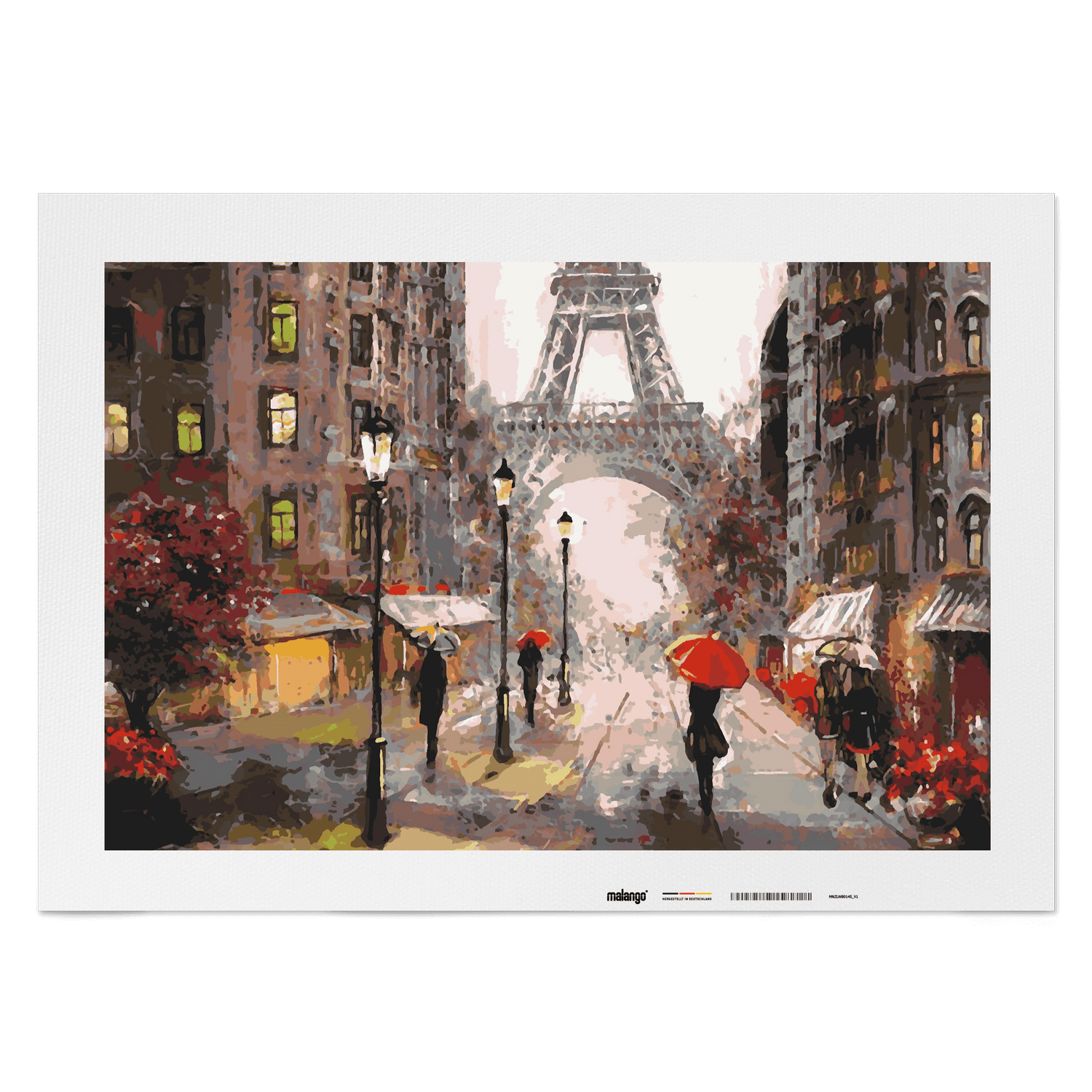Malen nach Zahlen - Paris "Straße am Eifelturm"