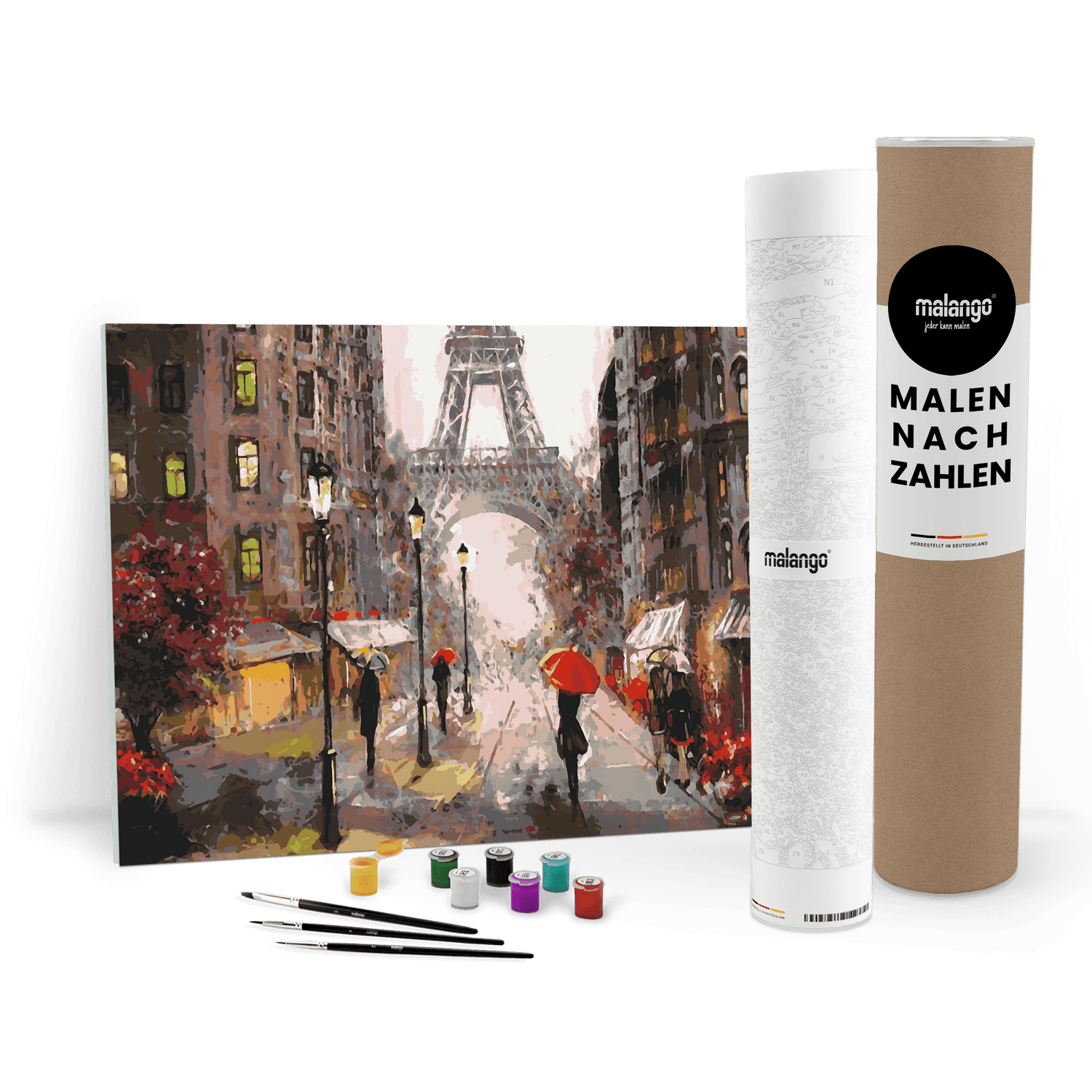 Malen nach Zahlen - Paris "Straße am Eifelturm"