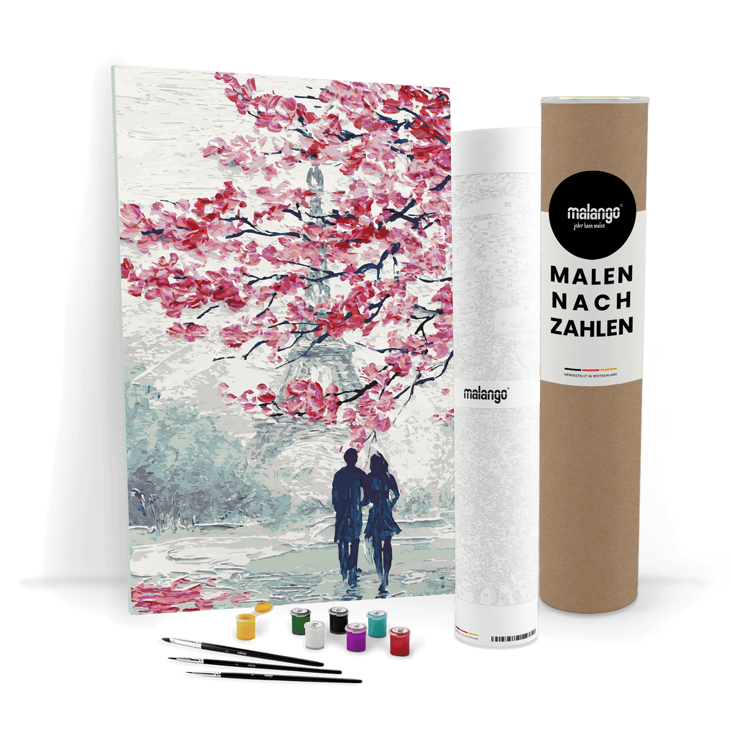 Malen nach Zahlen - Paris "Eifelturm zur Kirschblüte"