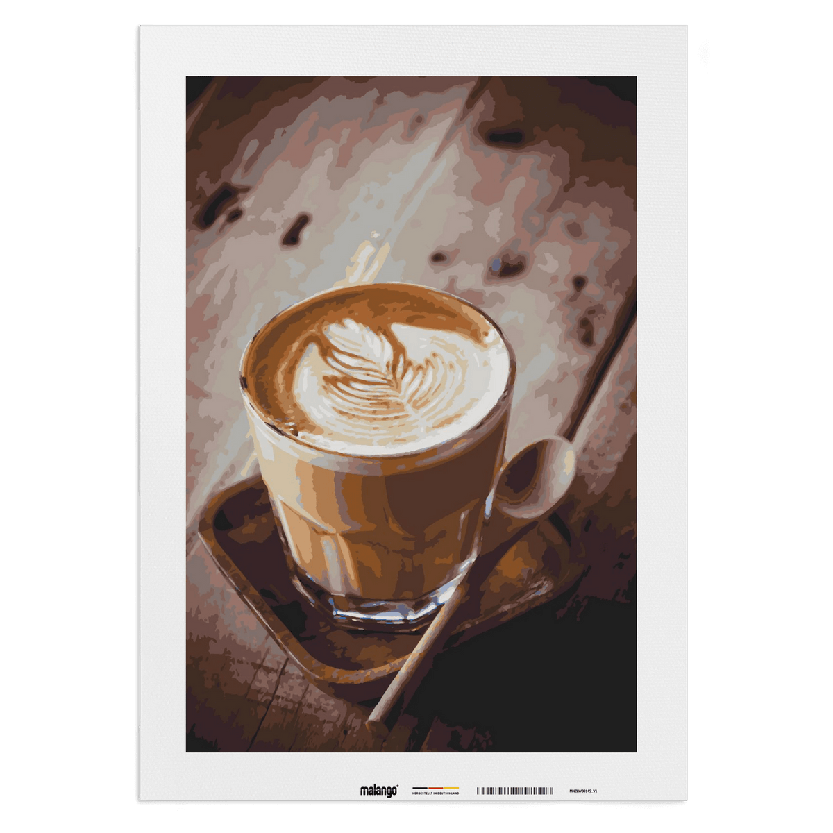 Malen nach Zahlen - Cappuccino